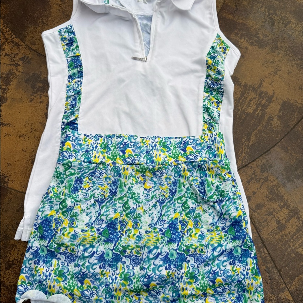 Garb girls performance golf top and skirt